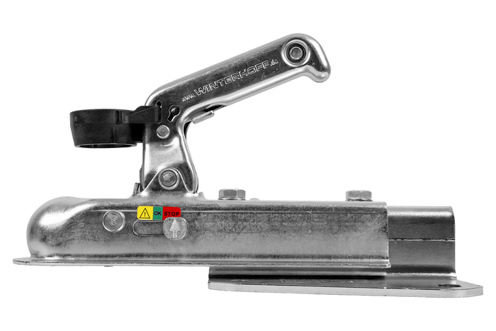 Adattatore per gancio di traino WINTERHOFF WW 8-G+V per rimorchio da 800 kg con timone a V.