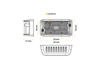Lampada di segnalazione a LED DOBPLAST DPT15, arancione, universale