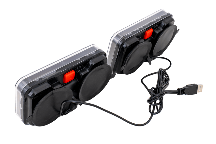 TT Technology TT.12028B-DI Luci posteriori a LED 3 funzioni sinistra+destra, wireless, magnetiche