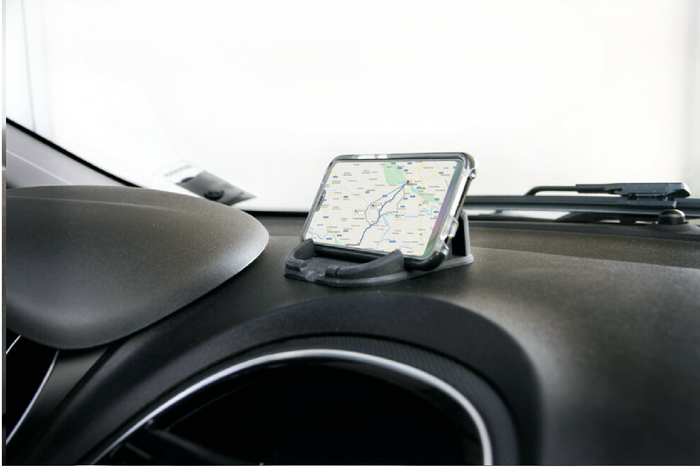 Tappetino per telefono LAMP Phone-Mat organizer in silicone/supporto per auto 110x110mm
