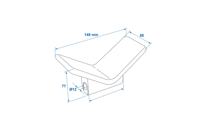 Parafango anteriore ProPlus 345453BK per rimorchio per barche