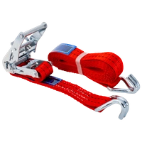Cinghia di trasporto UNITRAILER rossa da 4 m/35 mm/2 t con tenditore