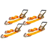 Set di quattro cinghie di trasporto UNITRAILER arancioni da 2 m/50 mm/5 t con tenditore