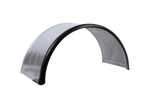 Parafango doppio per rimorchio 16-17,5" DOMAR DK7135 passaruota 1000/450mm in metallo con bordo in gomma