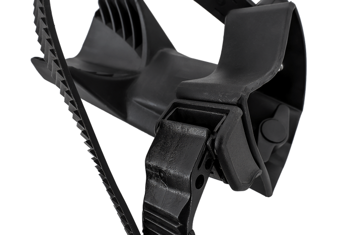 Supporto ruota (sinistra) con cinghia di fissaggio ruota - Atera Evo/Vario 0969994319