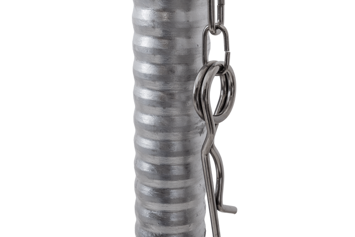 Ruota di supporto KNOTT TK48, tubo corrugato, 300 kg, 48 mm, 700-940 mm