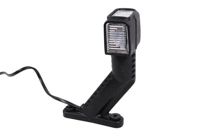 Faro di posizione sinistro a LED ASPÖCK SUPERPOINT IV su braccio in gomma