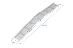 ProPlus 390094 Rampe pieghevoli in acciaio per rimorchi, 203 cm, portata 680 kg, set da 2