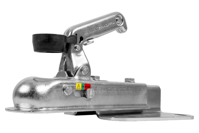 Adattatore per gancio di traino WINTERHOFF WW 8-G+V per rimorchio da 800 kg con timone a V.