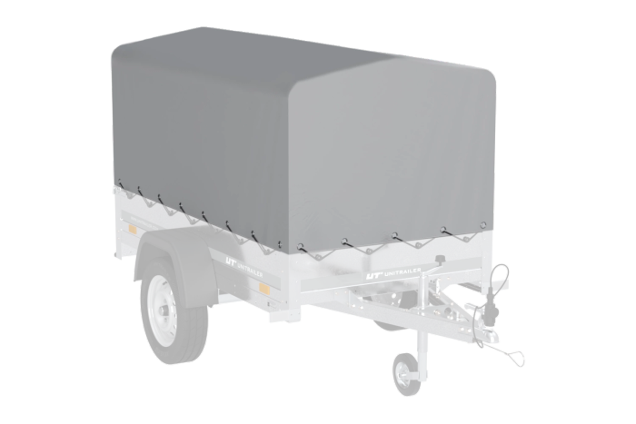 OUTLET Telo di copertura telaio h-800 UNITRAILER per rimorchio 200x106cm GARDEN 200 KIPP