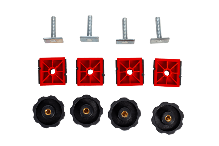 Profilo a T MF (scanalature) - adattatore per travi con scanalature a T - Inter Pack Traxer, Carver, Zenith