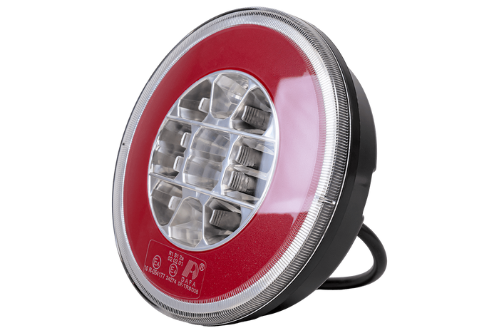 TT TECHNOLOGY TT.12008 Fanale posteriore a LED Glo-Trac Hamburger con 3 funzioni, universale