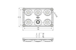 Lampada interna per auto a LED HORPOL LWD2157 da 900 lm con interruttore e diodo rosso.