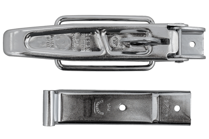 Gancio laterale con elemento di fissaggio STEELPRESS ZB-01+Z-02 per la chiusura completa del lato del rimorchio