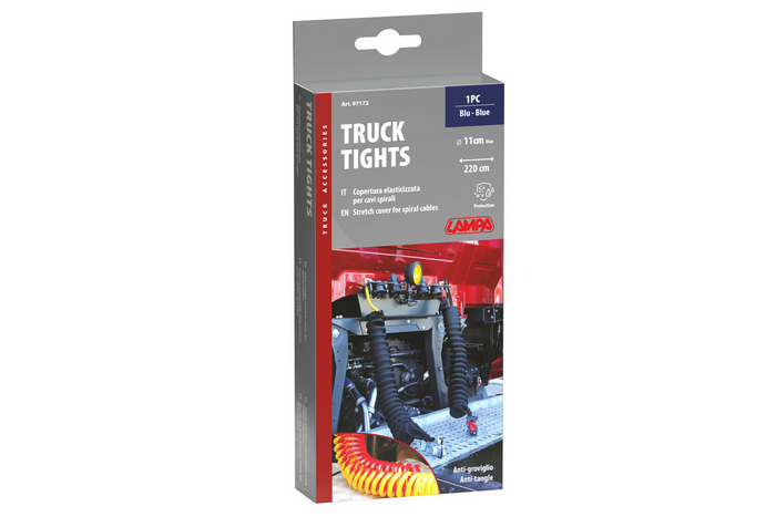 Copricavo a spirale LAMPA Truck-Tights 97172 manicotto flessibile blu 220 cm di diametro 11 cm
