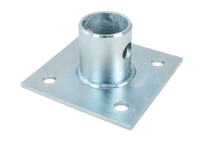 Supporto estendibile con adattatore UNITRAILER TJ5002+TJ5002A per rimorchio pianale da 1300 kg 560-940 mm