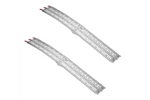 ProPlus 390096 Rampe pieghevoli in alluminio per rimorchi, 220 cm, portata 680 kg, set da 2