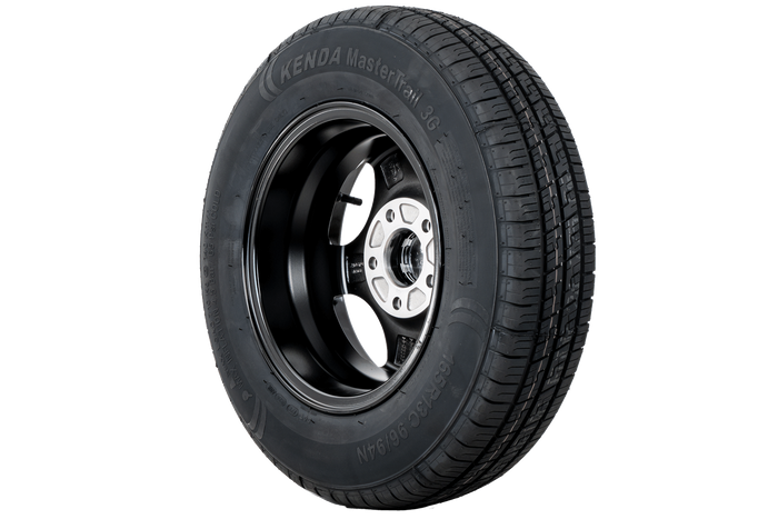 Ruota rinforzata per rimorchio KENDA PNEUMATICI 165/80 R13C 96/94N CERCHIO ALU STARCO lucidato 5Jx13"H2 5x112 ET:30