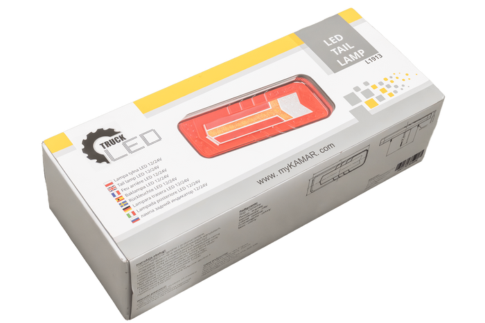 Faro posteriore a LED L1913 per camion, universale, con 6 funzioni.