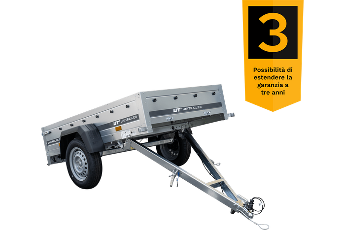 Rimorchio leggero 200x106 UNITRAILER GARDEN 200 KIPP