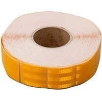 NASTRO CATARIFRANGENTE 45m x 5cm NASTRO RIFLETTENTE IN SEGMENTI GIALLO DI SEGNALAZIONE