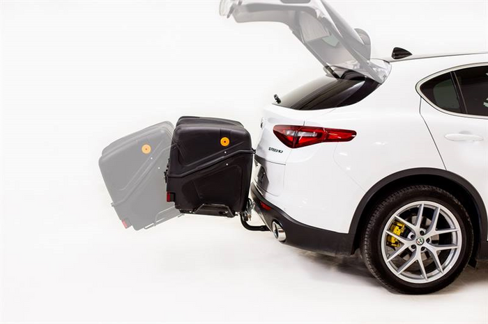 Towbox V1 Black Edition - box portabagagli da montare sul gancio di traino