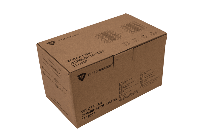 TT Technology TT.12007 Fanali posteriori a LED 4 funzioni sinistra + destra, magnetici