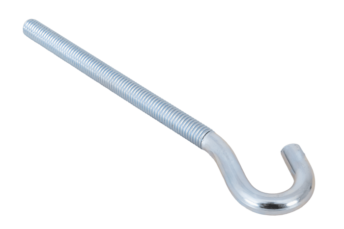 Gancio da cantiere DROMET HZ M8x140 con estremità aperta (piegata)