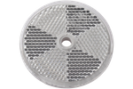 CATADIOTTRO ROTONDO FI 60 MM BIANCO CON FORO